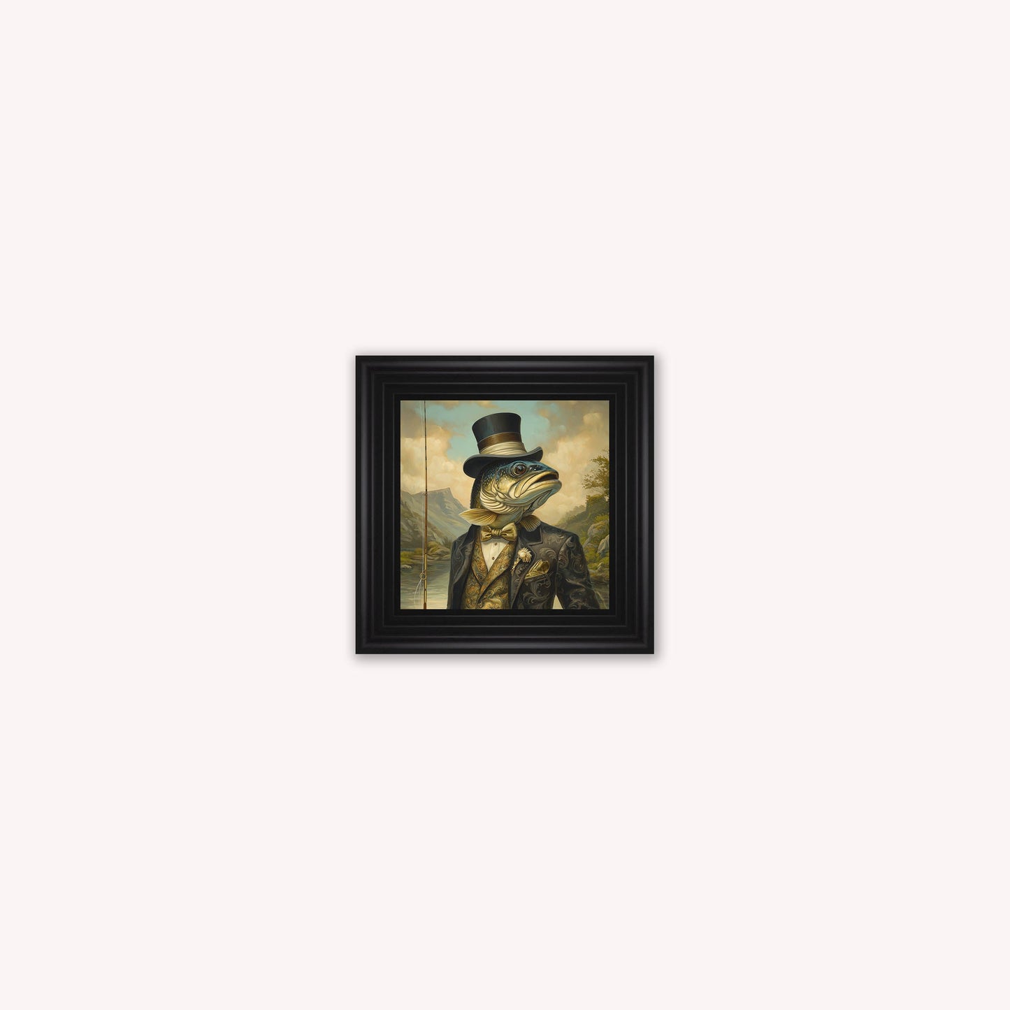 Gentrified Country Trout Framed Wall Art
