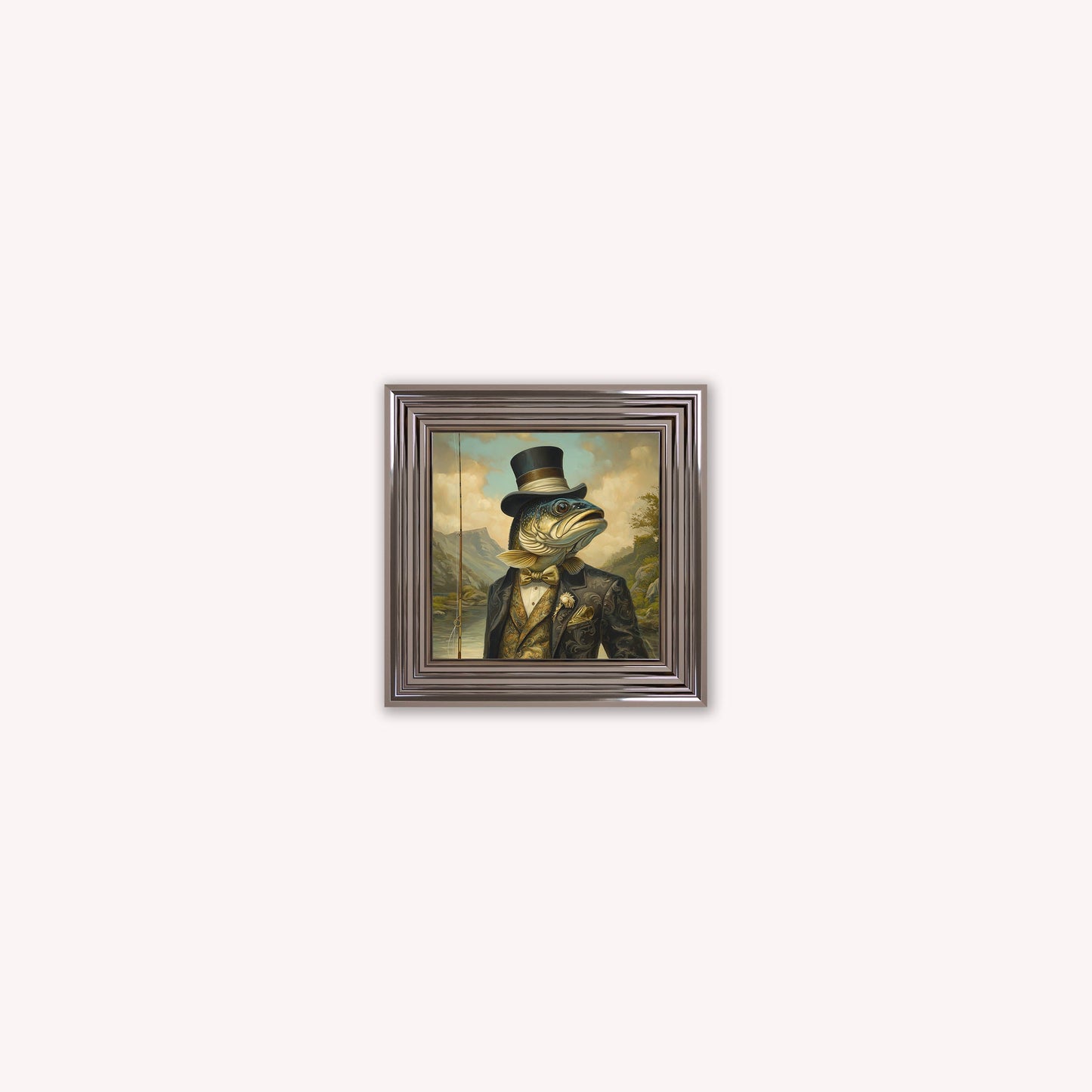 Gentrified Country Trout Framed Wall Art