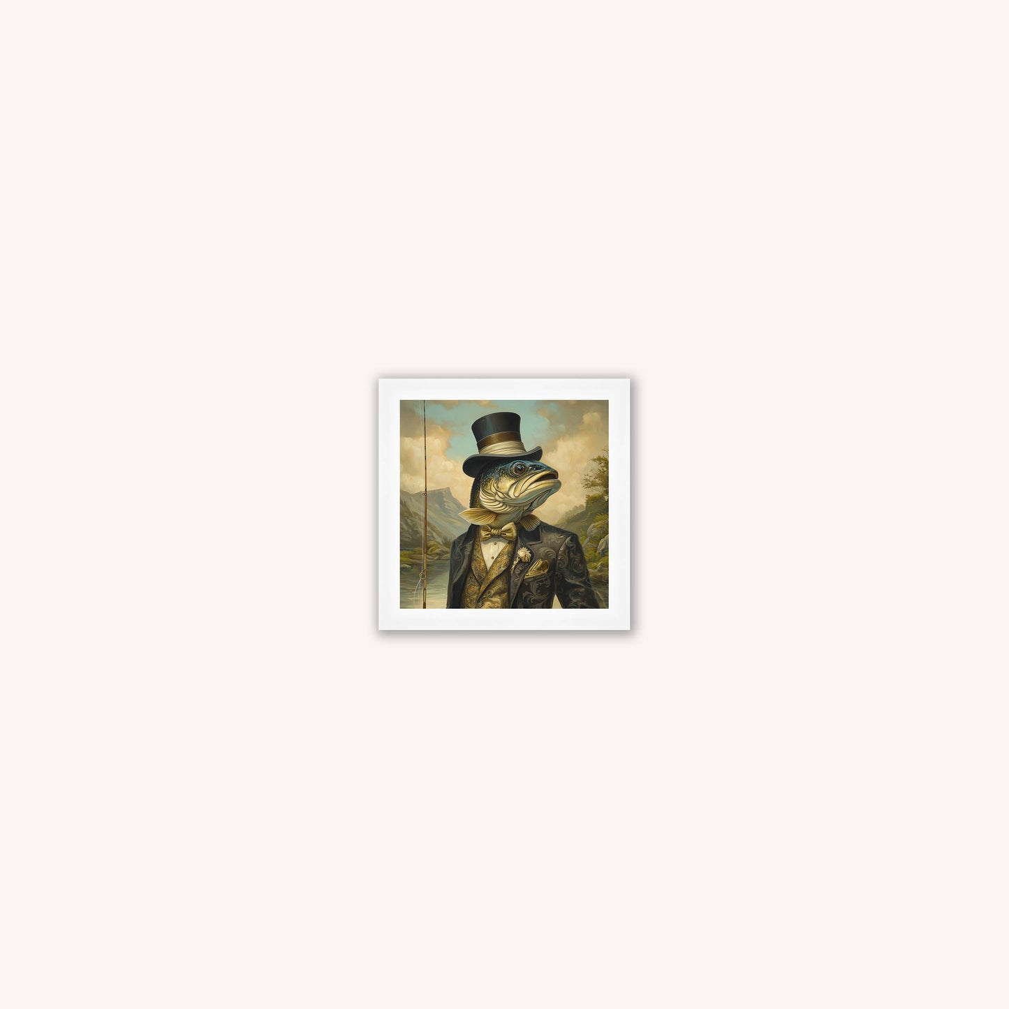 Gentrified Country Trout Framed Wall Art