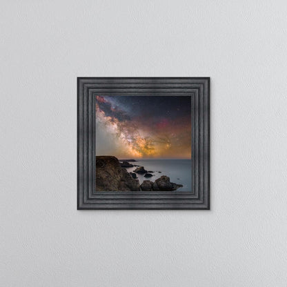 Three Cliffs Bay Milky Way Framed Wall Art