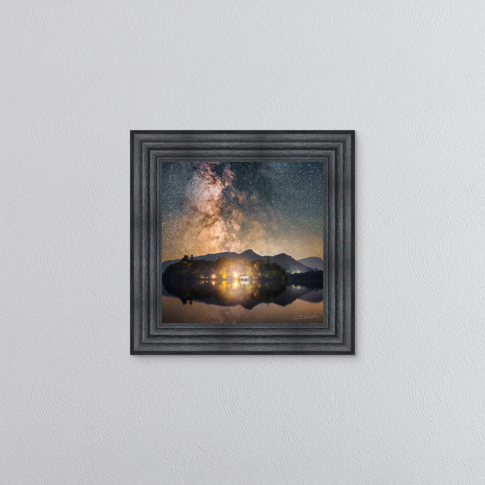 Derwentwater Reflection Milky Way Framed Wall Art