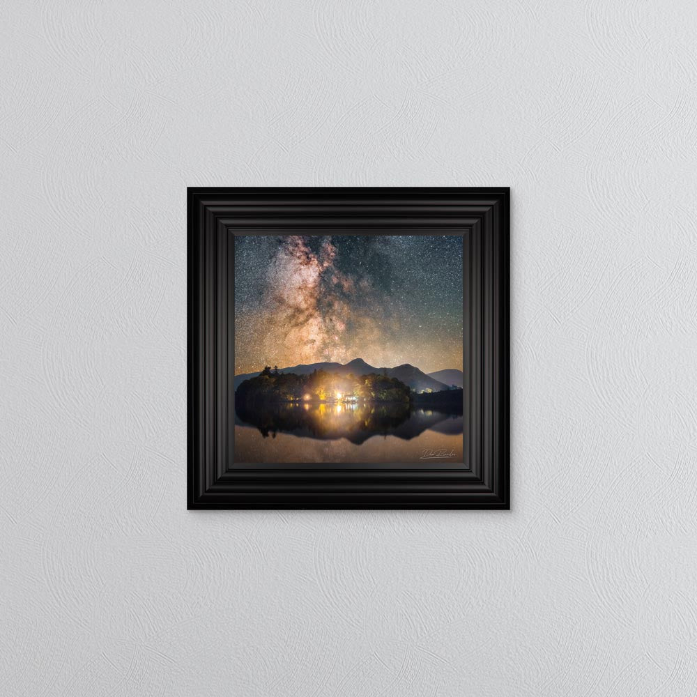 Derwentwater Reflection Milky Way Framed Wall Art