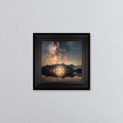 Derwentwater Reflection Milky Way Framed Wall Art