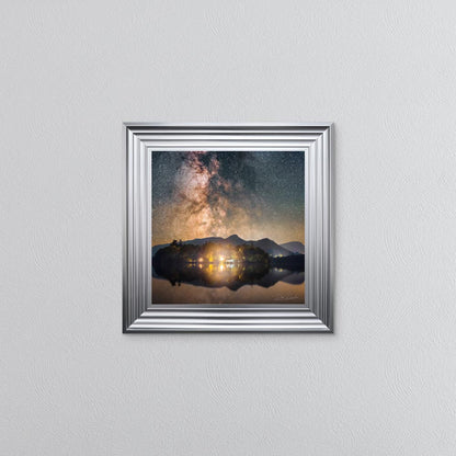 Derwentwater Reflection Milky Way Framed Wall Art