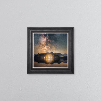 Derwentwater Reflection Milky Way Framed Wall Art