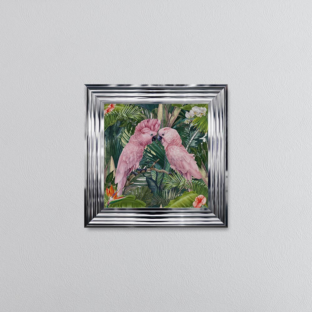 Jungle Love Cockatoo Framed Wall Art