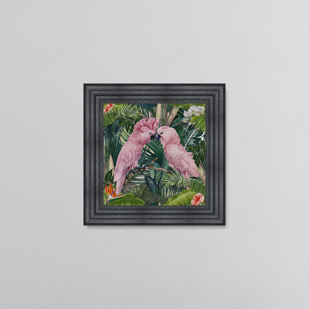 Jungle Love Cockatoo Framed Wall Art
