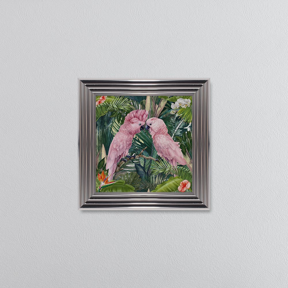 Jungle Love Cockatoo Framed Wall Art