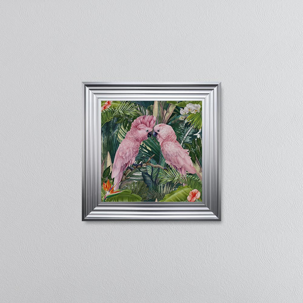 Jungle Love Cockatoo Framed Wall Art
