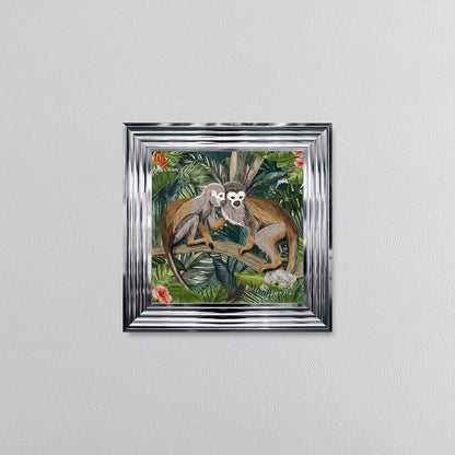 Jungle Love Monkey Framed Wall Art