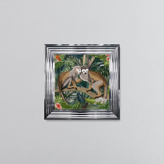 Jungle Love Monkey Framed Wall Art