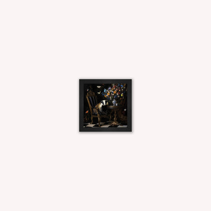 Curiosity Badger at the Stately Home Framed Wall Art