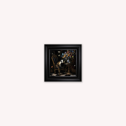 Curiosity Badger at the Stately Home Framed Wall Art
