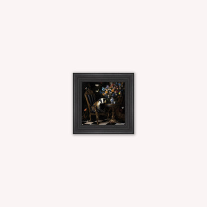 Curiosity Badger at the Stately Home Framed Wall Art
