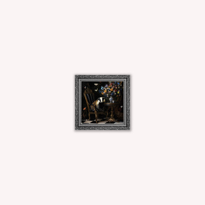 Curiosity Badger at the Stately Home Framed Wall Art