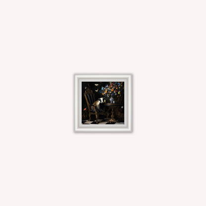 Curiosity Badger at the Stately Home Framed Wall Art