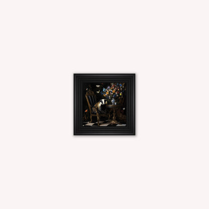 Curiosity Badger at the Stately Home Framed Wall Art
