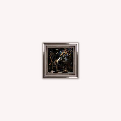 Curiosity Badger at the Stately Home Framed Wall Art