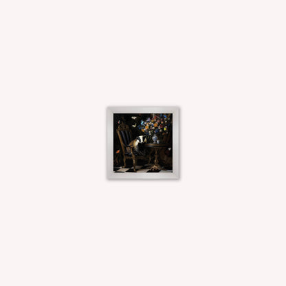 Curiosity Badger at the Stately Home Framed Wall Art
