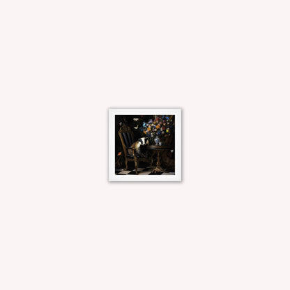 Curiosity Badger at the Stately Home Framed Wall Art