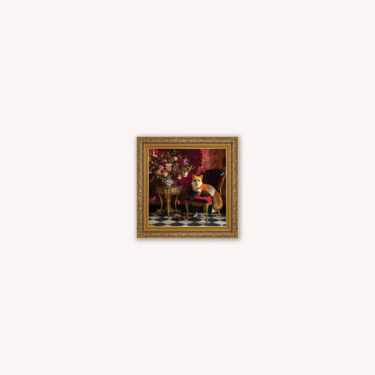 Curiosity Fox at the Stately Home Framed Wall Art