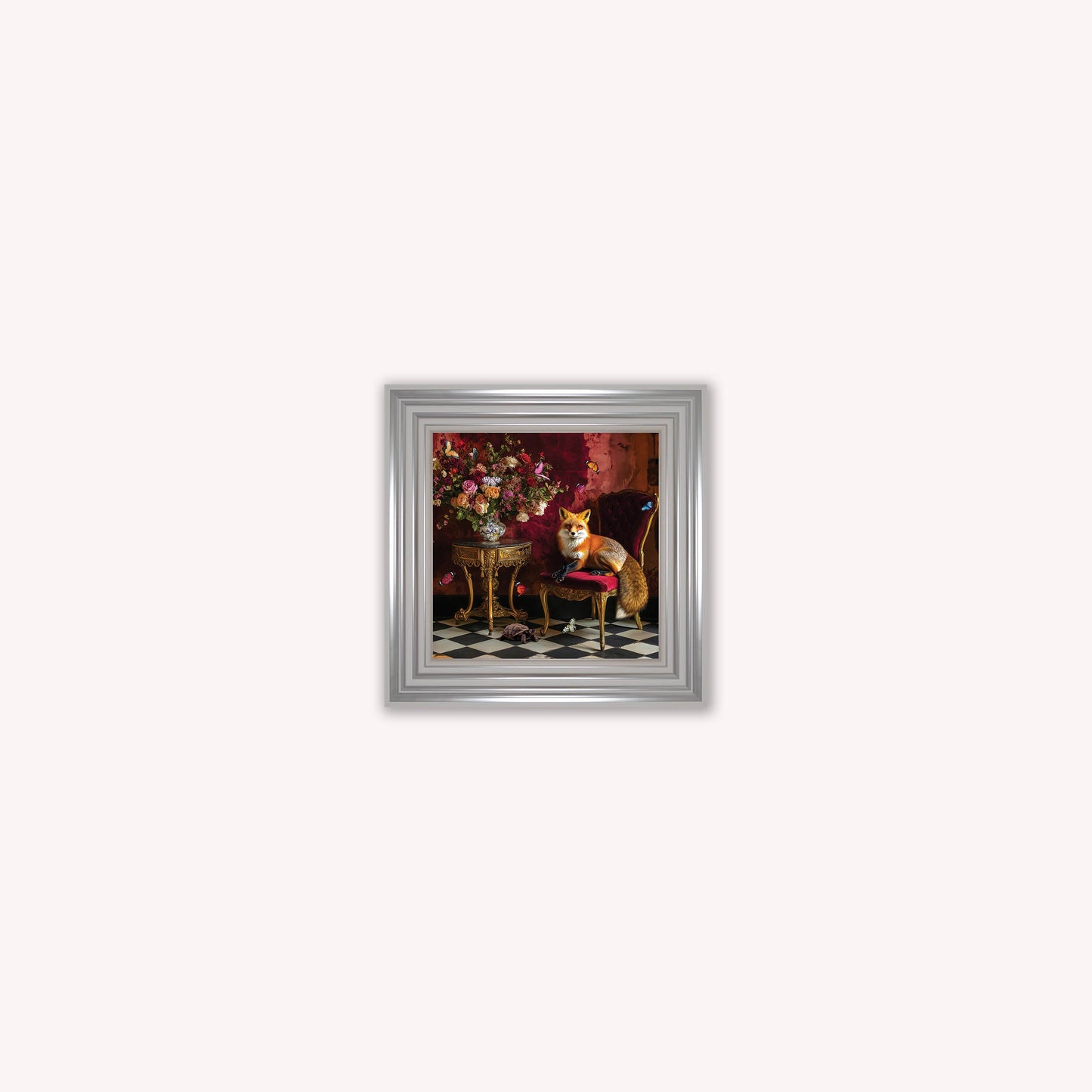 Curiosity Fox at the Stately Home Framed Wall Art