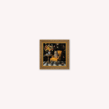 Curiosity Owl at the Stately Home Framed Wall Art