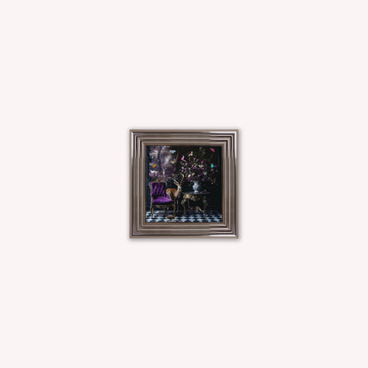 Curiosity Stag at the Stately Home Framed Wall Art