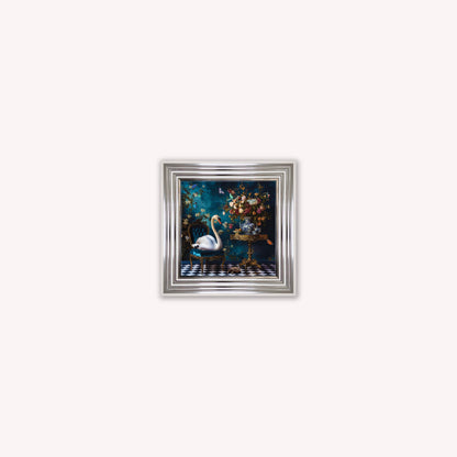 Curiosity Swan at the Stately Home Framed Wall Art