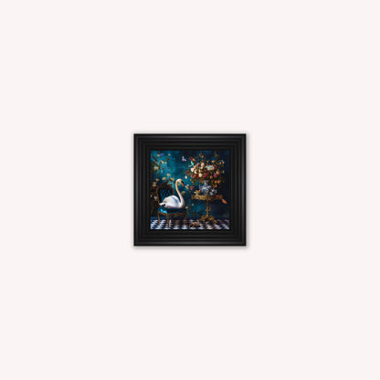 Curiosity Swan at the Stately Home Framed Wall Art