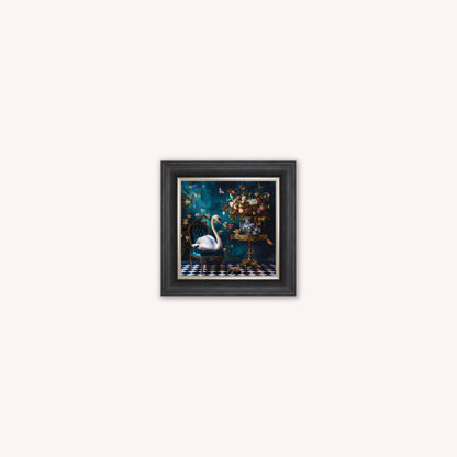 Curiosity Swan at the Stately Home Framed Wall Art