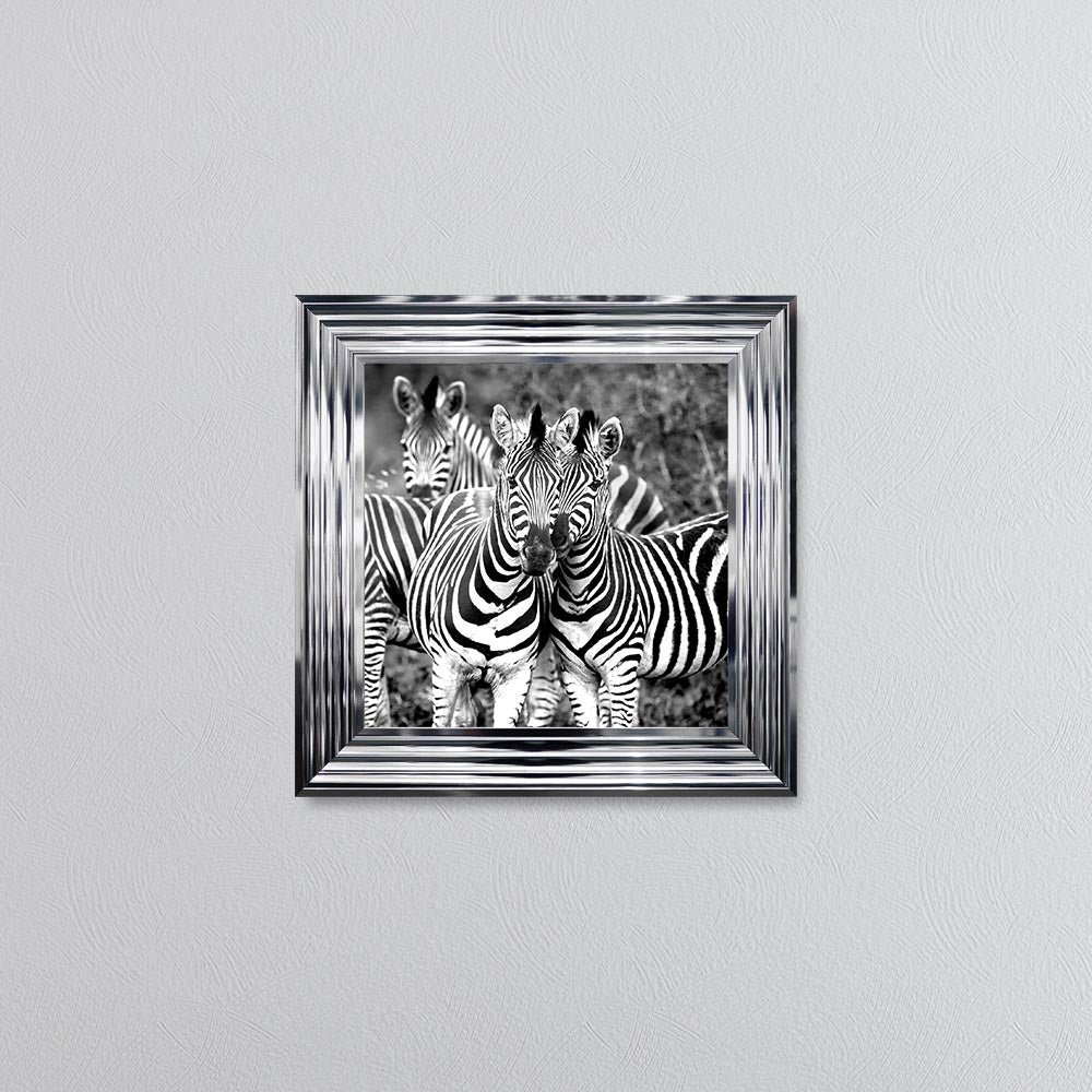 Zebras In The Wild Framed Wall Art
