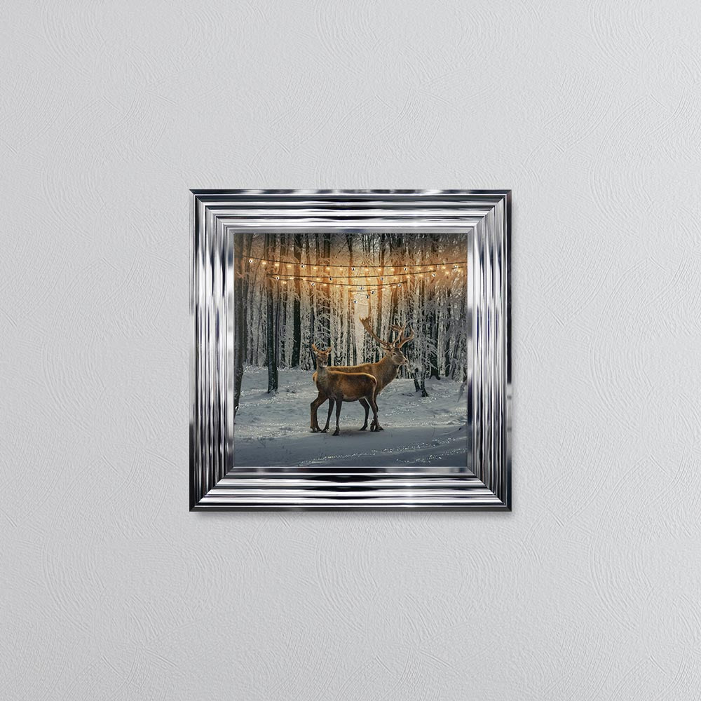 Winter Deer Framed Wall Art