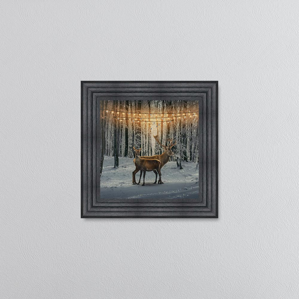 Winter Deer Framed Wall Art
