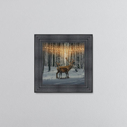 Winter Deer Framed Wall Art