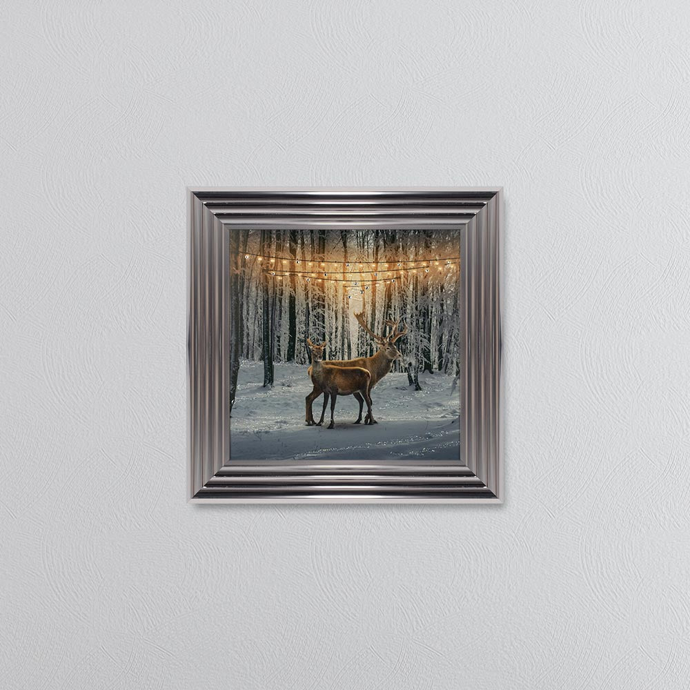 Winter Deer Framed Wall Art