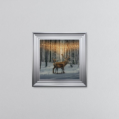 Winter Deer Framed Wall Art