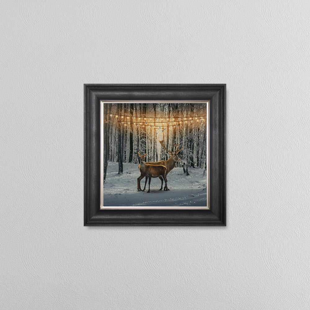 Winter Deer Framed Wall Art