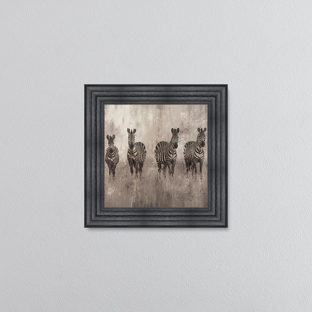 Zebras On The Move Framed Wall Art