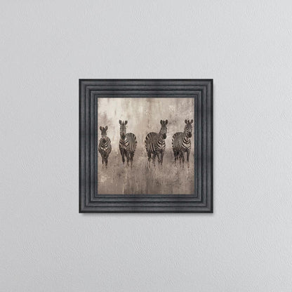 Zebras On The Move Framed Wall Art