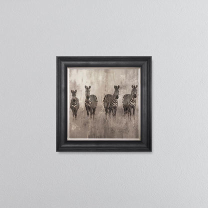 Zebras On The Move Framed Wall Art