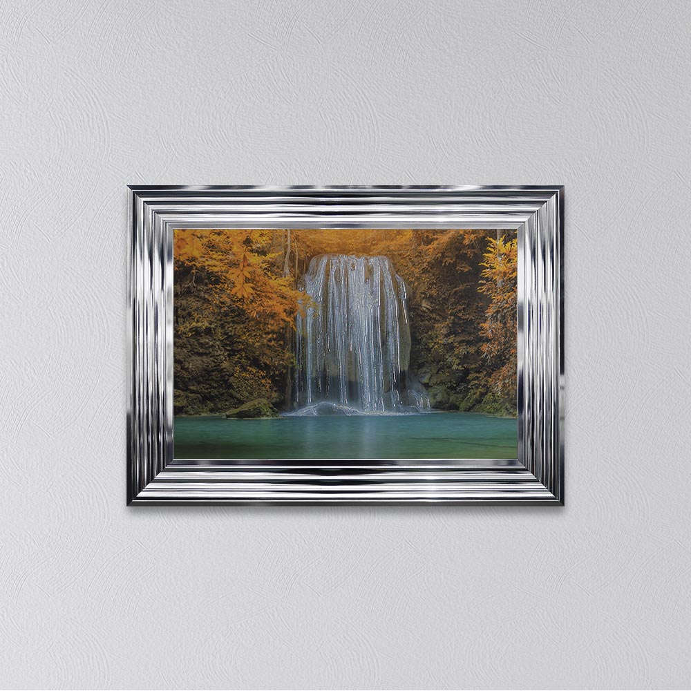 Autumn Waterfull Framed Wall Art