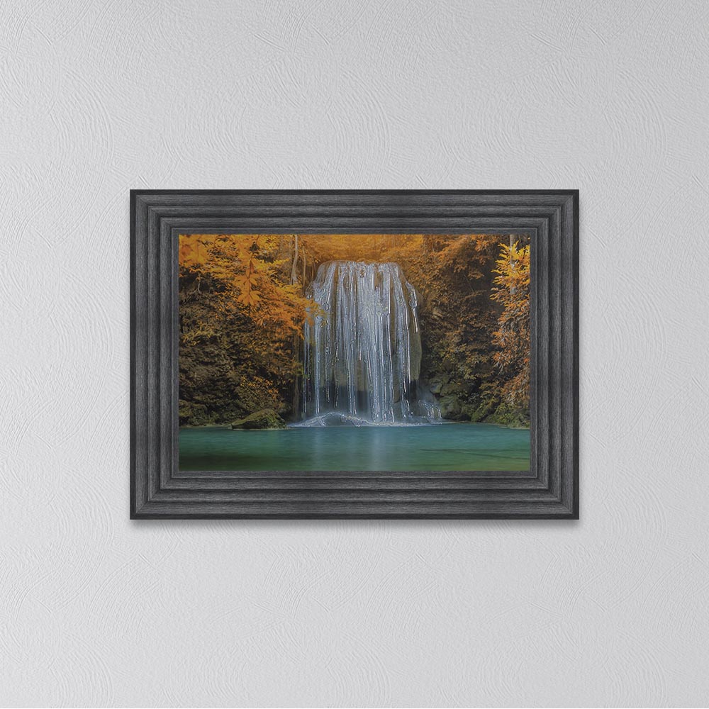 Autumn Waterfull Framed Wall Art