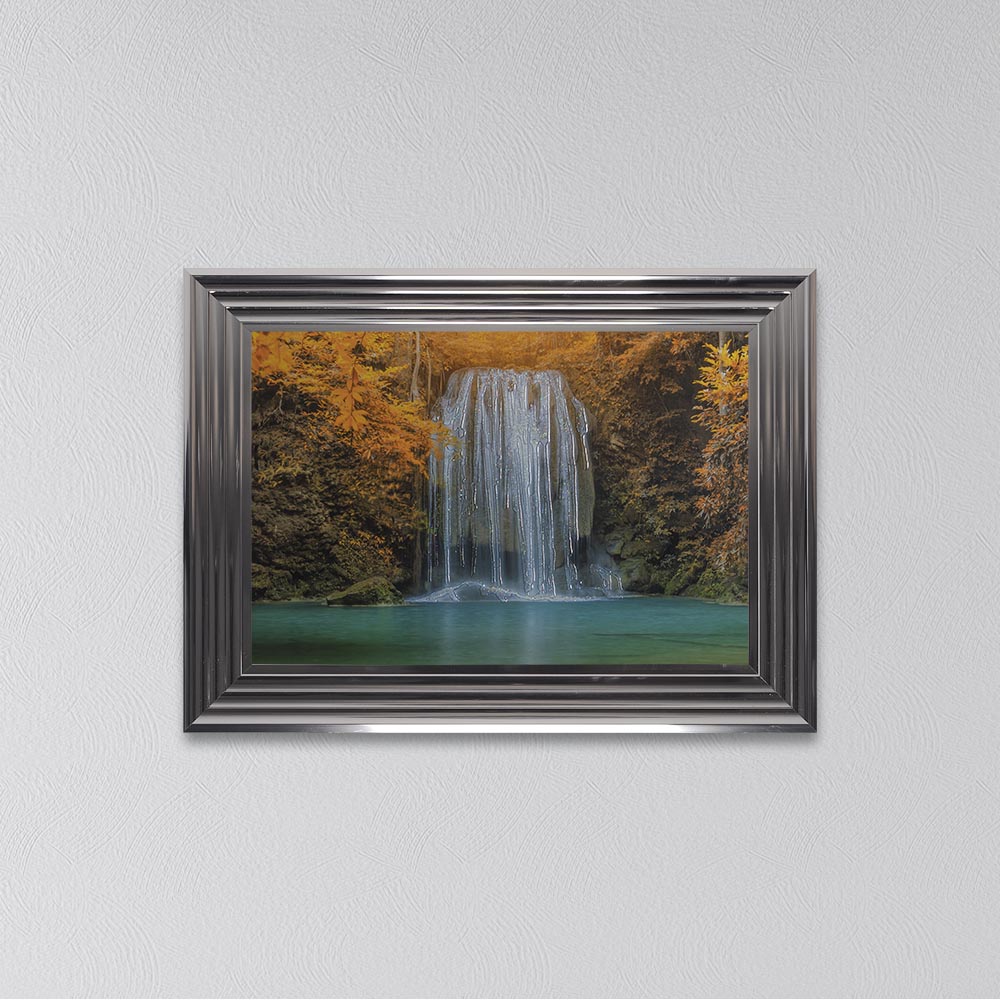 Autumn Waterfull Framed Wall Art