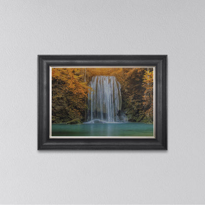 Autumn Waterfull Framed Wall Art