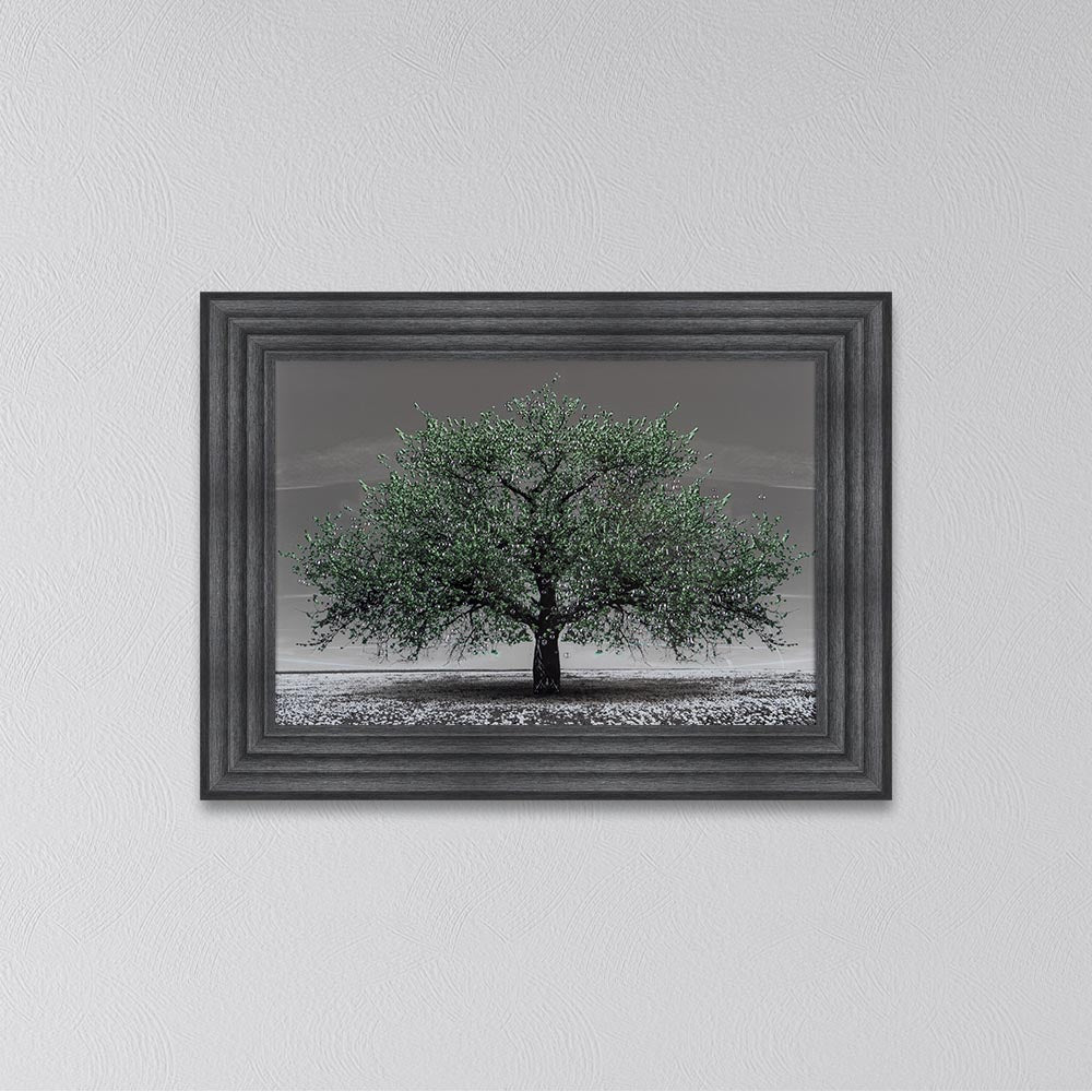 Emerald Cherry Tree Framed Wall Art