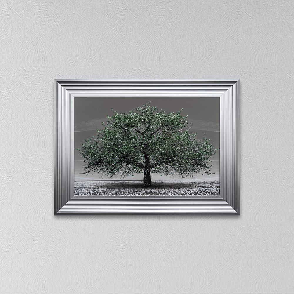 Emerald Cherry Tree Framed Wall Art