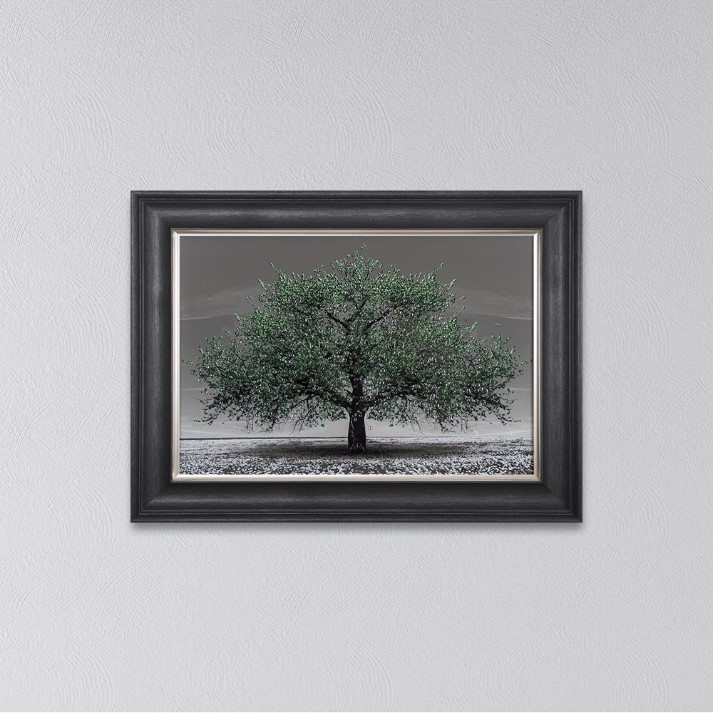 Emerald Cherry Tree Framed Wall Art