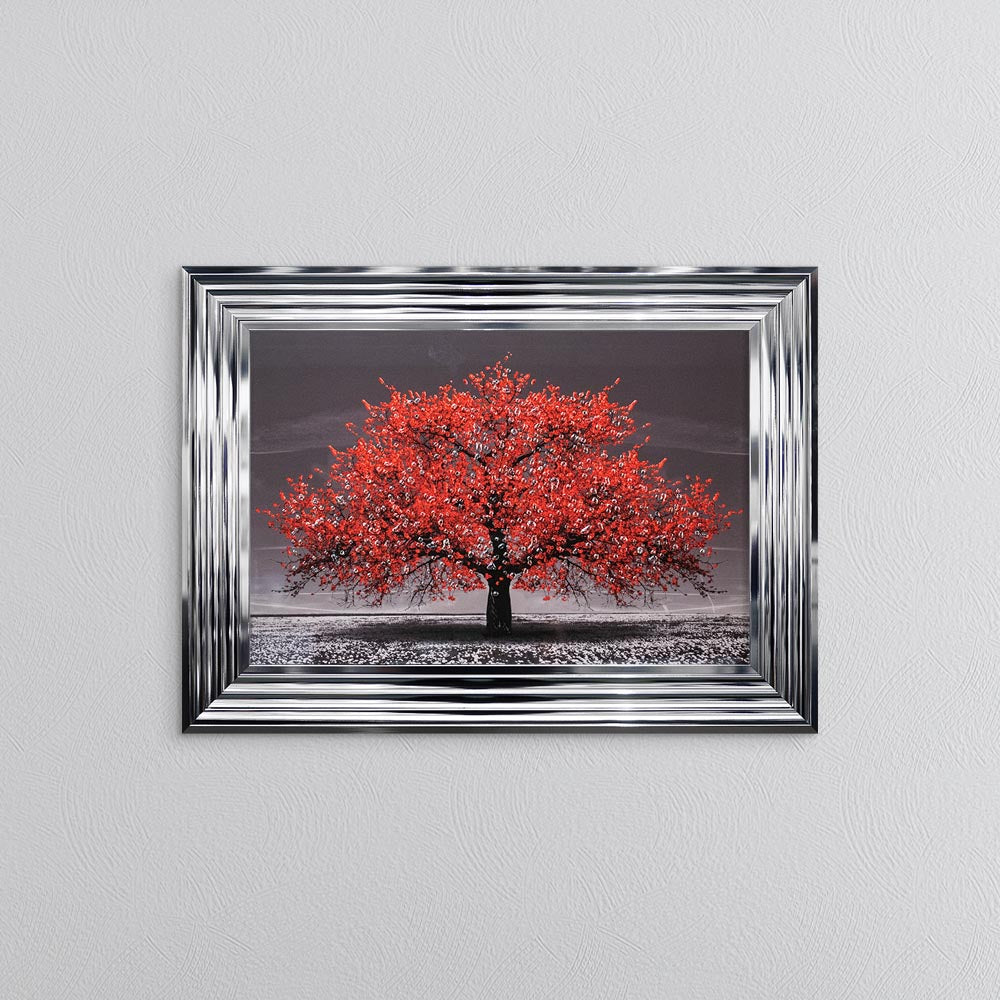 Red Cherry Tree Framed Wall Art
