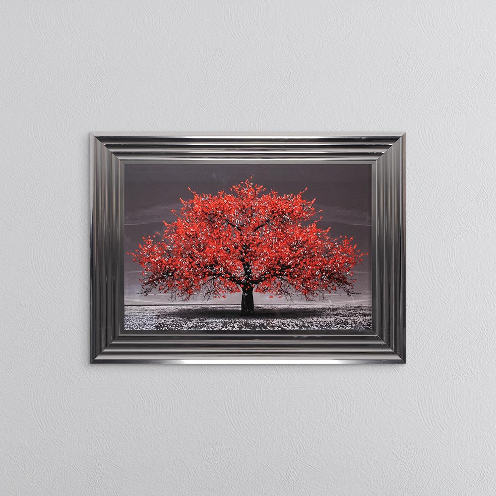Red Cherry Tree Framed Wall Art